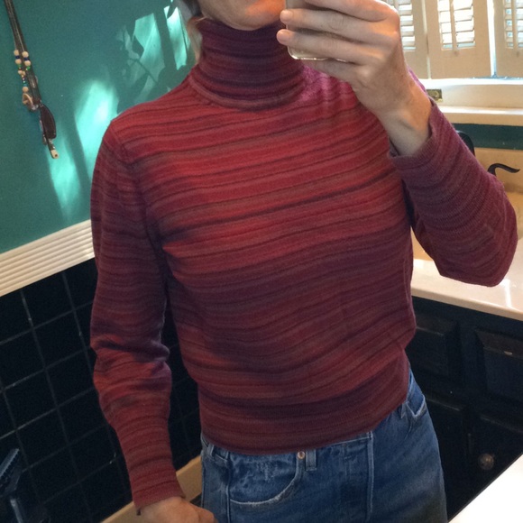 Eddie Bauer Sweaters - Eddie Bauer striped turtleneck size S